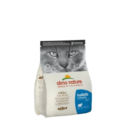 Almo Nature Holistic Cat для дорослих стерилізованих котів зі свіжим лососем