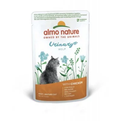 Almo Nature Holistic Functional Cat,  для профілактики сечокам'яної хвороби, пауч, 70 г