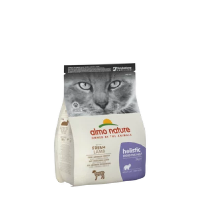 Almo Nature Holistic Cat для дорослих котів з чутливим травленням зі свіжим ягням