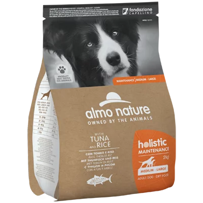 Almo Nature Holistic Dog для собак середніх та великих порід з тунцем і рисом