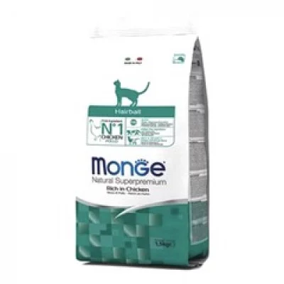 Monge Cat Hairball з куркою сухий корм для котів