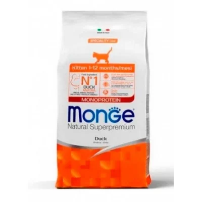 Monge Cat Kitten з качкою сухий корм для котів