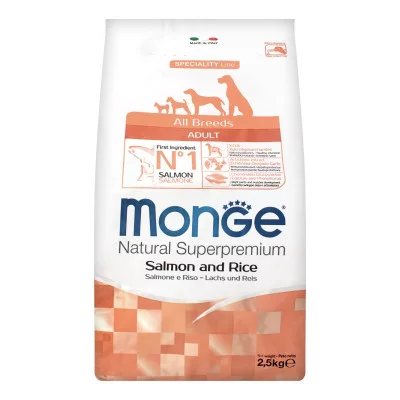 Monge Dog All breeds Adult лосось з рисом