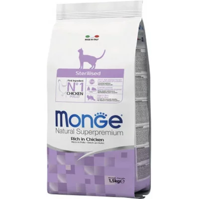 Monge Cat Sterilised з куркою та лососем