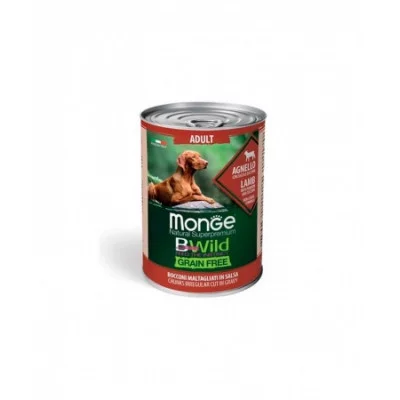 Monge Dog Wet Bwild Grain Free Adult Вологий корм для собак з ягням, гарбузом та цукіні
