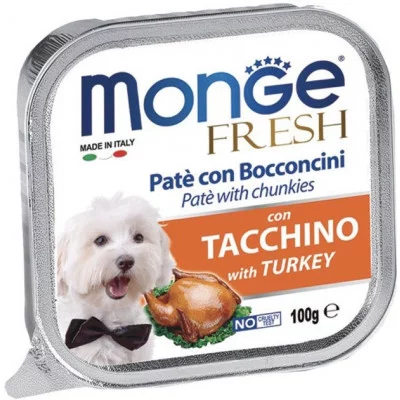 Monge Dog Wet FRESH - паштет з м'ясними шматочками 100г