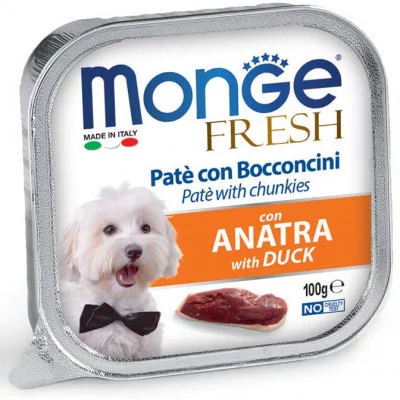 Monge Dog Wet FRESH - паштет з м'ясними шматочками 100г