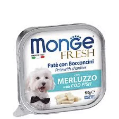 Monge Dog Wet FRESH - паштет з м'ясними шматочками 100г
