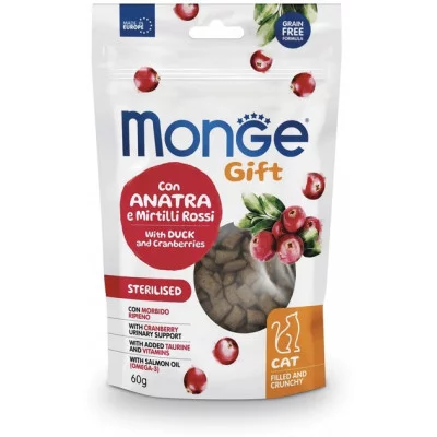 Monge Gift Cat Ласощі для котів смаколики з начинкою 60г