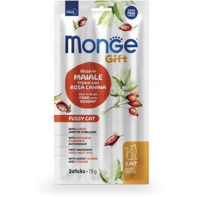 Monge Gift Cat Ласощі для котів 3 стіки, 15 гр