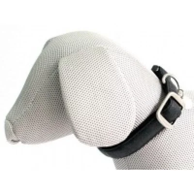 Нашийник MYLORD з тисненням, регул-мий, чорний, шкірзам, 48-70х2,5см