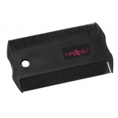 Густий гребінець для вичісувания бліх, 2х сторонній, 5x8,5 см 3шт/уп