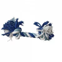 Іграшка для соб. CROCI канат грейфер з вузлами, синій, 20см ..