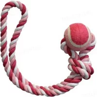 Іграшка для соб. CROCI канат грейфер з петлею і м'ячиком, ро..