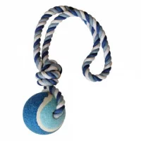 Іграшка для соб. CROCI канат грейфер з петлею і м'ячиком, бл..