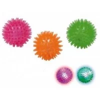 Іграшка для соб. CROCI М'яч-їжачок, з LED, силікон, 5см