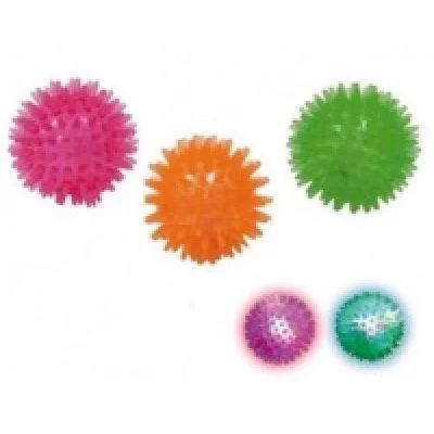 Іграшка для соб. CROCI М'яч-їжачок, з LED, силікон, 5см