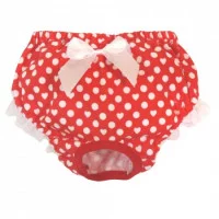 Трусики для собак в горошок і сердечко, розмір    XXS (15/20..