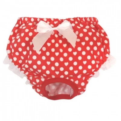 Трусики для собак в горошок і сердечко, розмір    XXS (15/20см) +
