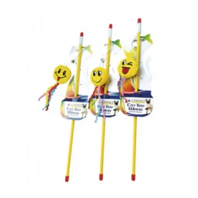 Іграшка для котів CROCI дражнилка смайли, 46 см