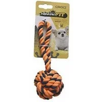 CROCI Іграшка для дрібних собак  плетений м'яч з каната, пом..