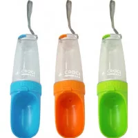 Пляшка дорожня для собак, колір асорті, пластик