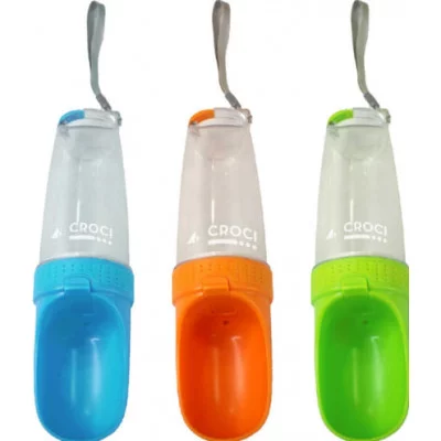 Пляшка дорожня для собак, колір асорті, пластик