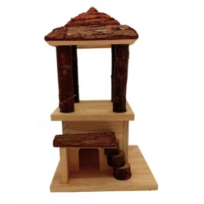 Дерев'яний дім для гризуна Петер, 15х25х16см *