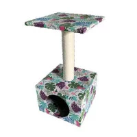 Драпак CROCI стовпчик на підставці-будиночок, 30х30х55см