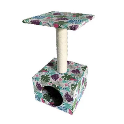 Драпак CROCI стовпчик на підставці-будиночок, 30х30х55см