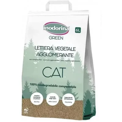 Inodorina Lettiera Vegetale - Наповнювач для котячого туалету з овочевої фібри