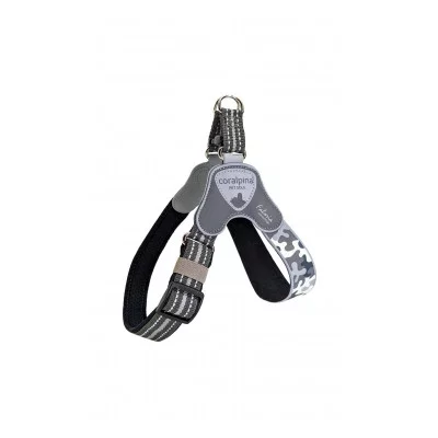 Coralpinа Шлея CAMOUFLAGE з регулюванням, сірий/чорний