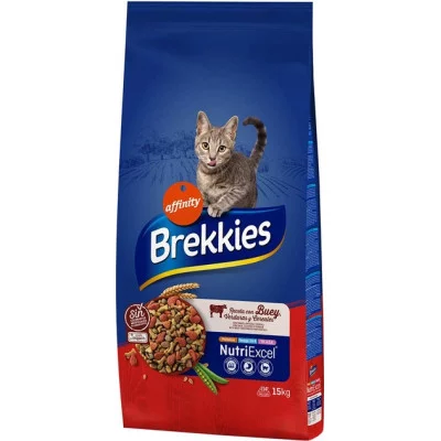 Brekkies Cat Beef для дорослих котів з яловичиною