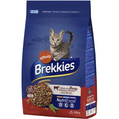 Brekkies Cat Beef для дорослих котів з яловичиною