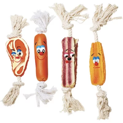 Іграшка для собак Toys Fun вінілові ласощі на мотузці ,35 см