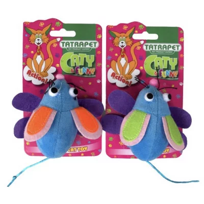 Іграшка для котів Caty funny, плюшева мишка, 10 см