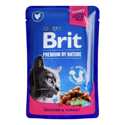 Brit Premium Cat pouch 100 g для дорослих котів