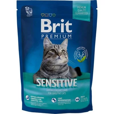 Brit Premium Cat Sensitive корм для котів з чутливим травленням з ягням