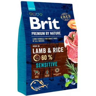 Brit Premium Dog Sensitive Lamb корм для дорослих собак