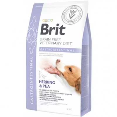 Brit GF VetDiets Dog Gastrointestinal 2 kg при порушеннях травлення з оселедцем, лососем, горохом