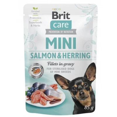 Brit Care Mini Dog pouch 85g Вологий корм для собак, філе у соусі