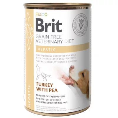 Brit GF Veterinary Diets Dog Hepatic Вологий корм для собак із захворюванням печінки 400 г
