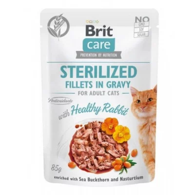 Brit Care Cat вологий корм для котів в желе pouch 85g