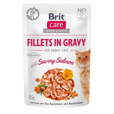 Brit Care Cat вологий корм для котів в желе pouch 85g