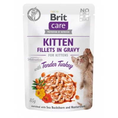 Brit Care Cat pouch 85g Вологий корм для кішок, філе в соусі