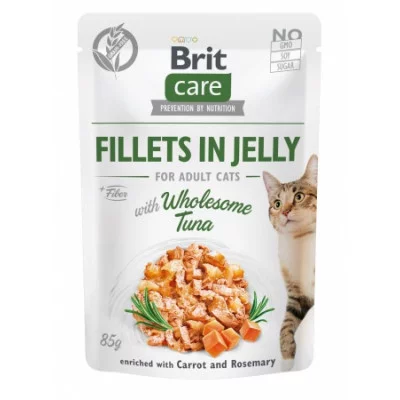 Brit Care Cat вологий корм для котів в желе pouch 85g