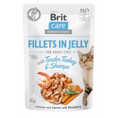Brit Care Cat вологий корм для котів в желе pouch 85g