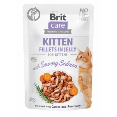 Brit Care Cat pouch 85g філе в желе/кошенят