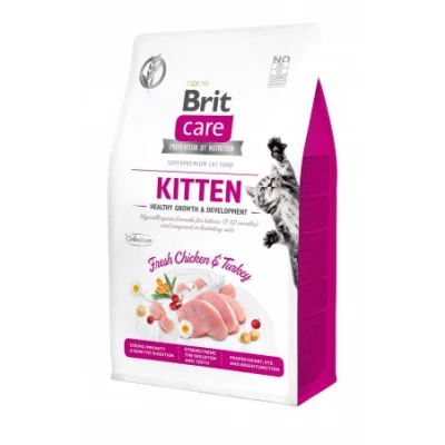 Brit Care Cat GF Kitten HGrowth and Development, (здорове зростання та розвиток)
