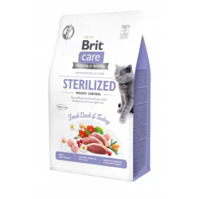 Brit Care Cat GF Sterilized Weight Control контроль ваги для стерилизованих котів